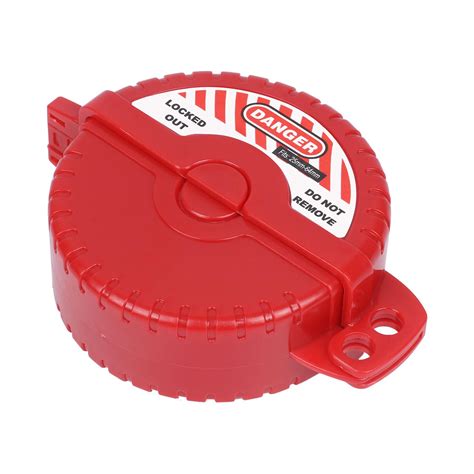 Red Foldable Gate Valve Lockout, Use Hose Bib Lock, Petroleum, Natural ...