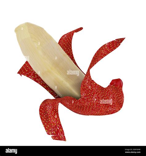 genetically modified food fruit banana strawberry combination red white ...