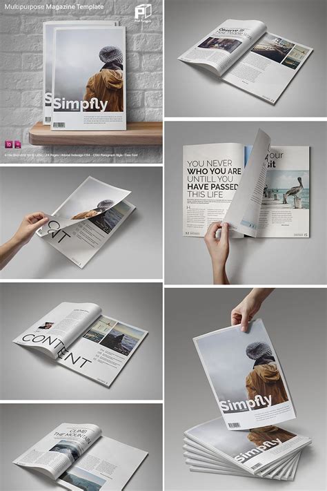 magazine layout design template