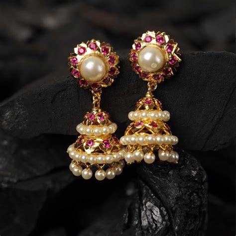 Buy online kolhapuri karwari jhumki designs. – Rishabh Gold