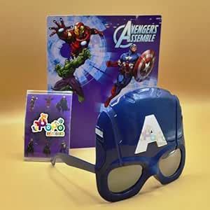 PoPo Toys Captain America Character Novelty Party Glasses for Kids ...