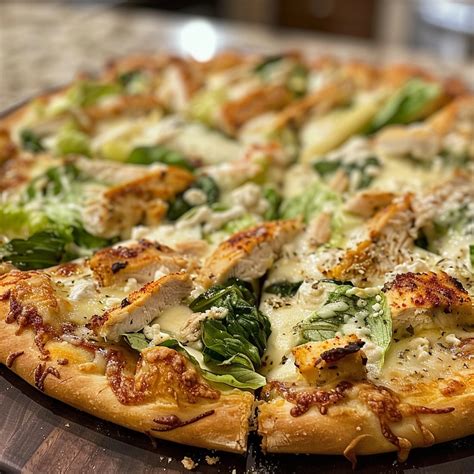 Chicken Crust Caesar Salad Pizza 🍕🥗 - Must Do Recipes
