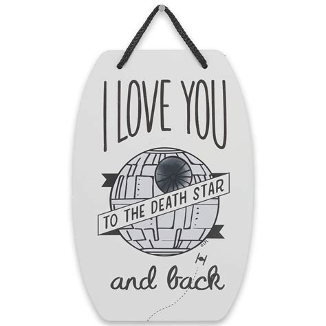 Amazon.com: Star Wars I Love You To The Death Star and Back Hanging ...