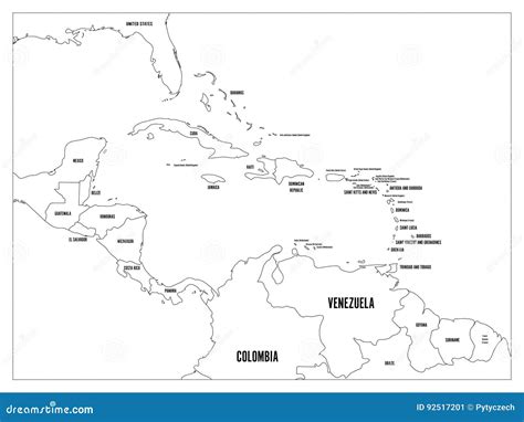 Mapas de Am rica Central y el Caribe - Mapa Grande Politica Detallada De America Central 1995 ...