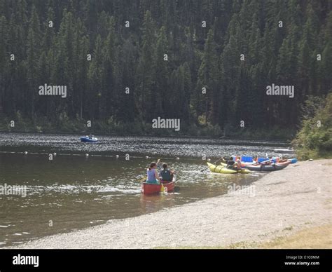 The Tally Lake Beach Area, located in the Flathead National Forest ...