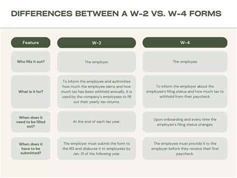 The Difference Between W-2 vs. W-4 Forms | How to File + Examples