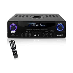 Pyle Home PT4601AIU 500 Watts Stereo Receiver AM-FM Tuner/USB/SD/iPod ...