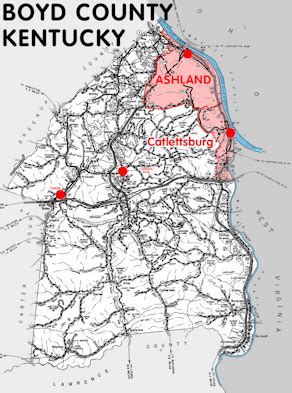 Boyd County, Kentucky - Kentucky Atlas and Gazetteer