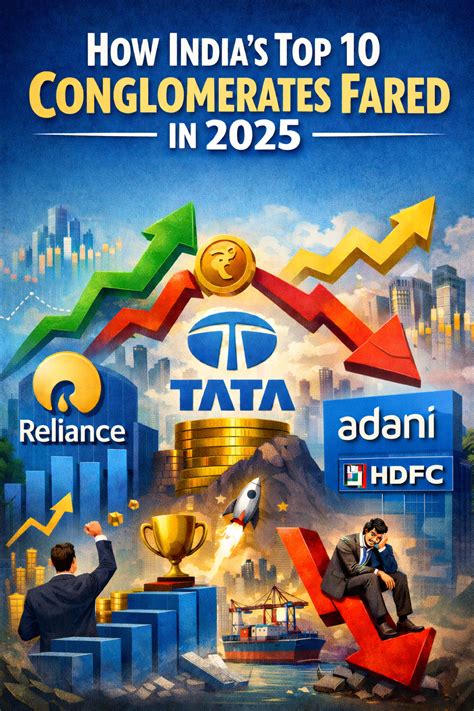 How India’s top 10 conglomerates fared in 2025: Winners, losers and big ...