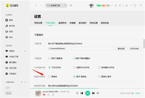 QQ音乐怎么设置下载歌曲的命名格式？_极速下载