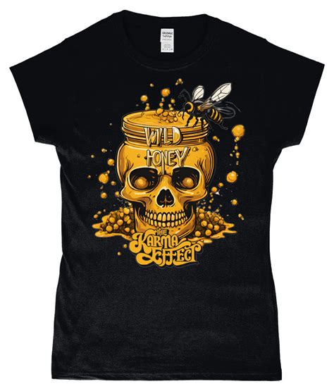 The Karma Effect ‘Wild Honey’ Womens T-Shirt – The Karma Effect – dirty, sweet rock n' roll.