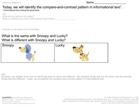 Image result for Comparison and Contrast Pattern Examples