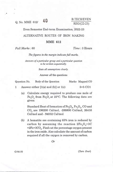MME EVEN END-TERM 2022-23 - Materials Characterization - Studocu