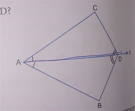 in the figure AX bisects BAC as well as BDC . Is ∆ABD =~ ∆ACD? IF yes ...