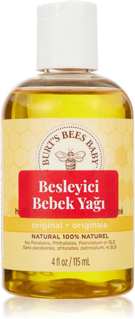 Buy Burt'S Bees Baby Bee Nourishing Oil Bottles, 4-Ounce (Sunset Yellow ...
