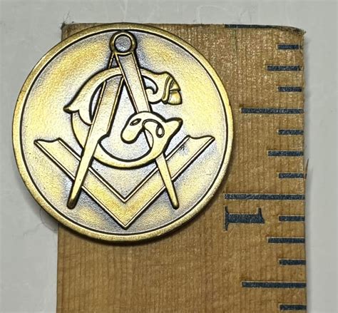 1980 Masonic Coin, Grand Lodge of Texas ,AF&AM Sam E. Hilburn, Grand ...