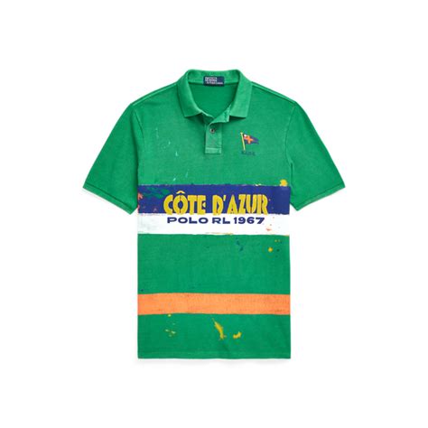 Classic Fit Mesh Graphic Polo Shirt for Men | Ralph Lauren® IN