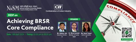 MDP on Achieving BRSR core Compliance - National Institute of ...