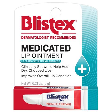 Amazon.com: Blistex Medicated Lip Ointment, 0.21 Ounce Tube, Pack of 12 ...
