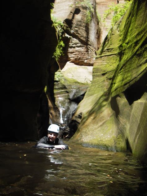 In the final narrows. - Heaps Canyon - Zion Main Canyon - Road Trip Ryan