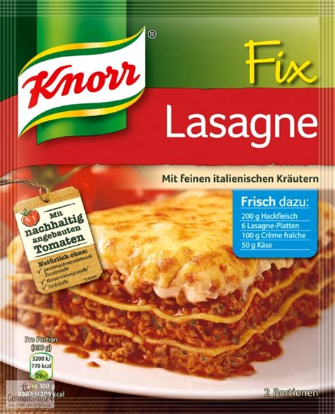 Knorr Fix for Lasagna