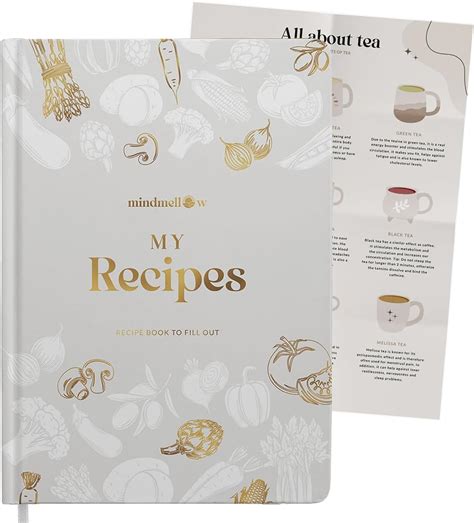 Amazon.com : Mindmellow Blank Recipe Book to write in your own recipes ...