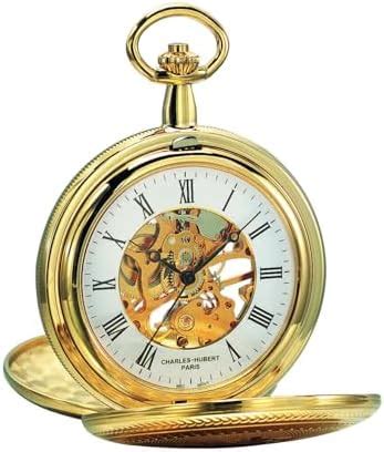 Buy Charles-Hubert Paris Gold-Plated Mechanical Pocket Watch at Amazon.in