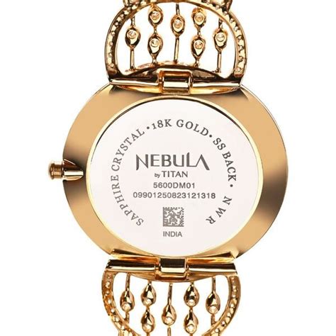 Buy Online Titan Nebula Varsha 18k Gold Analog Diamond Studded Bracelet ...