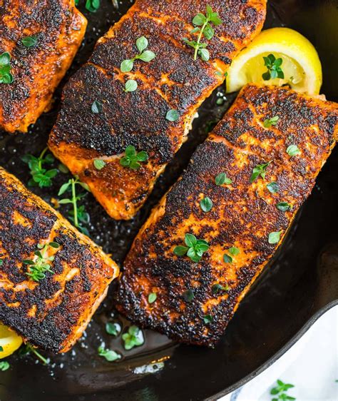 Blackened Salmon Fillet Calories at Annabelle Raggatt blog