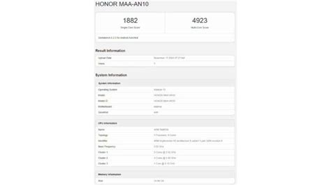 Honor 100 series appears on Geekbench revealing processor, RAM & more