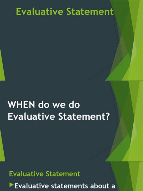 Image result for How to Write Evaluative Statements
