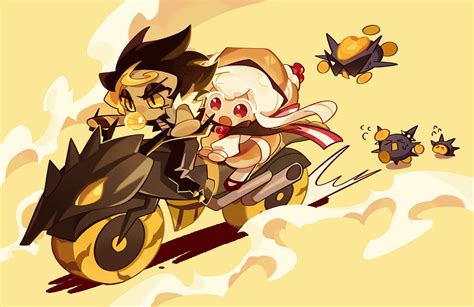 caramel choux cookie and street urchin cookie (cookie run and 1 more ...