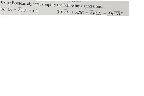 Image result for Simplify Using Boolean Algebra ABC ABC ABC ABC