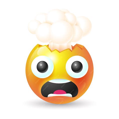 Free Vector | Gradient head exploding emoji illustration