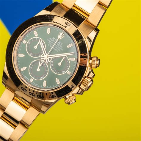 2022 Rolex "John Mayer" Daytona in Yellow gold ref 116508: Green dial ...