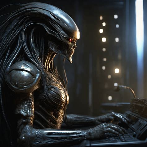 Image result for Alien Predator Hybrid Drawings