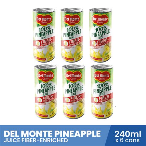 Del Monte Pineapple Juice DEL MONTE 100% PINEAPPLE JUICE 1.36 LITERS