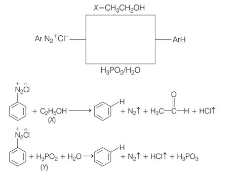 What are X and Y in the following reactions? (X) (Y) a CH3CH2OH ...