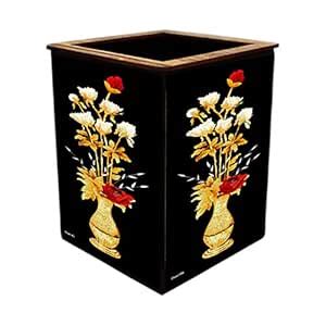 PNF Poster And Frames Black Velvet Colorful Wooden Pen Stand | For ...