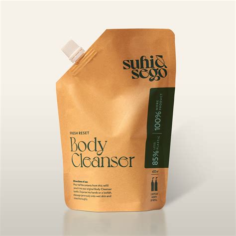 Refill Pouch - Fresh Reset Body Cleanser – Suhi & Sego
