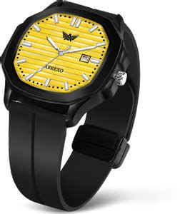 ABREXO Abx6700-Yelllow Black Magnet Strap Watch BESTSELLER Yellow Dial ...