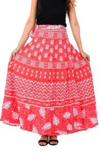 Club Fabrica Printed Women Wrap Around Red Skirt - Buy Club Fabrica ...