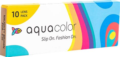Buy AQUACOLOR NAUGHTY BROWN DAILY DISPOSABLE COLOR LENSES (10 LENS /BOX ...