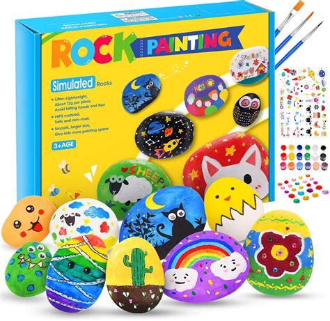 DIY Rock Painting Kits 4-12 Arts and Crafts for Kids India | Ubuy