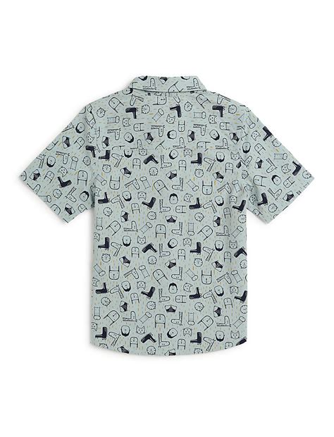 Buy Pure Cotton Printed Spread Collar Shirt at Marks & Spencer