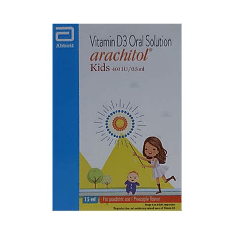 Buy Arachitol Arachitol Kids 400IU Paediatric Drop Online at Best Price ...