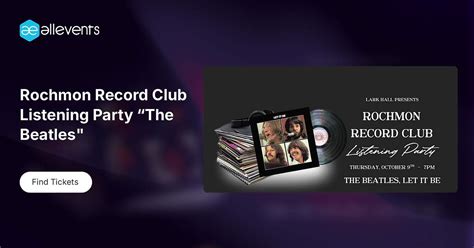 Rochmon Record Club Listening Party “The Beatles", Lark Hall, Albany, 9 ...