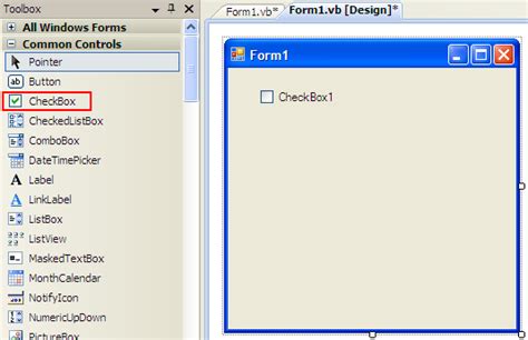 Image result for Visual Basic Checkbox Tutorial