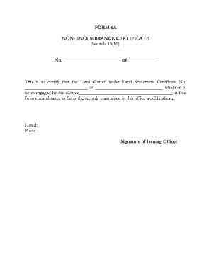 Encumbrance Certificate - Fill and Sign Printable Template Online