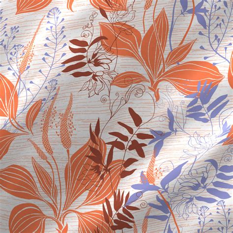 Buy LAYERS Milano Orange Queen Printed Cotton Bedsheet Set - 3Pcs from ...